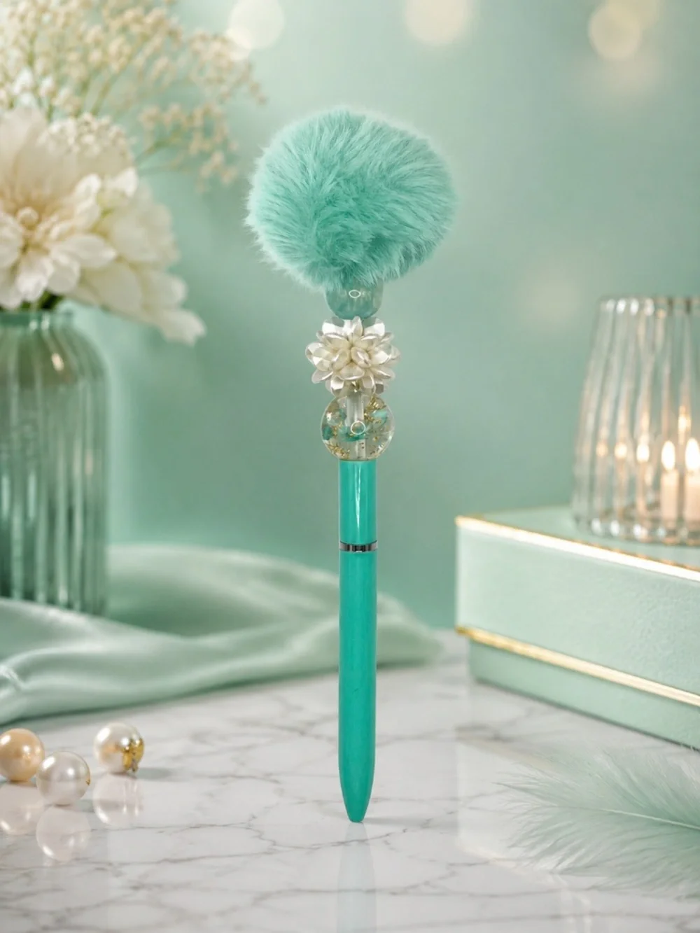 Seafoam Pearl Bloom Pen